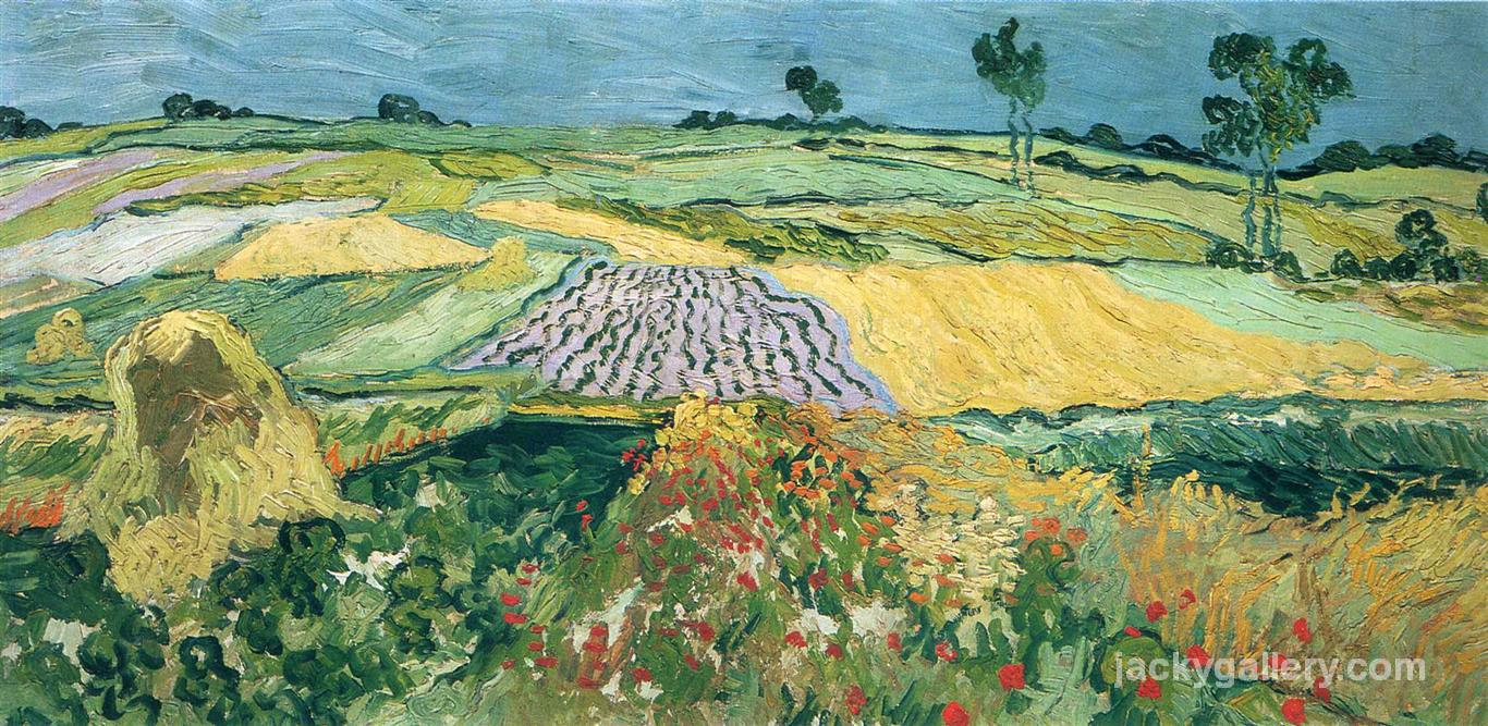 Wheatfields, Van Gogh painting - Click Image to Close